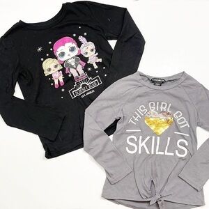 LOL Surprise + Kandy Kiss girls long sleeve graphic shirts